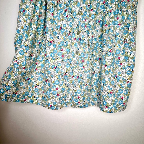 &merci Floral Tie-Strap Camisole Lined Top Light Blue Size Large - Picture 4 of 9